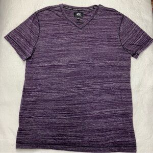 Rock & Republic Men’s purple v-neck short sleeve t-shirt - large